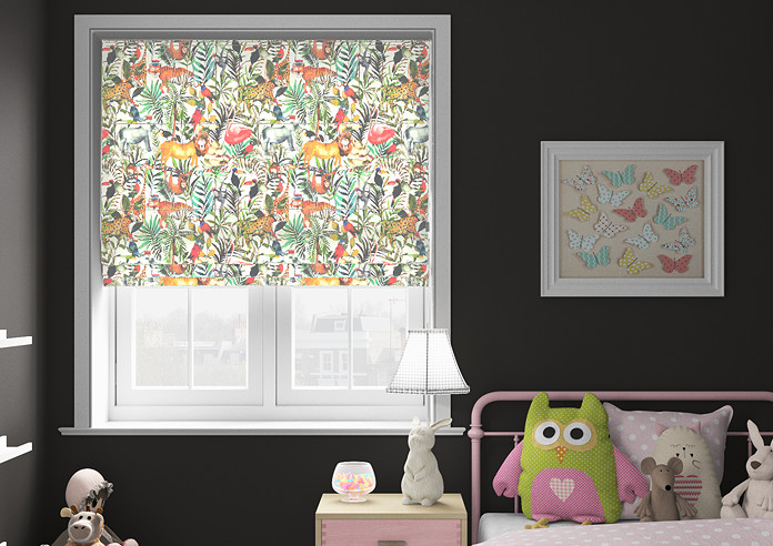 King of the Jungle, Safari - Twist&Fit Roman Blind - Image 3